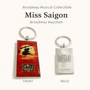 Miss Saigon Musical Keychain Broadway Theater Souvenir Vintage 1990s Musical